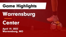 Warrensburg  vs Center  Game Highlights - April 19, 2022