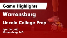 Warrensburg  vs Lincoln College Prep  Game Highlights - April 20, 2022