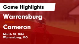 Warrensburg  vs Cameron  Game Highlights - March 18, 2024