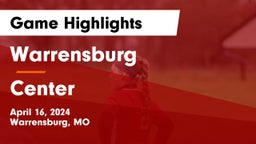 Warrensburg  vs Center  Game Highlights - April 16, 2024