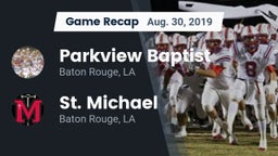 Recap: Parkview Baptist  vs. St. Michael  2019