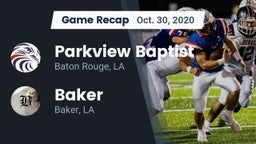 Recap: Parkview Baptist  vs. Baker  2020