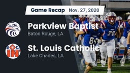 Recap: Parkview Baptist  vs. St. Louis Catholic  2020