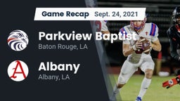 Recap: Parkview Baptist  vs. Albany  2021