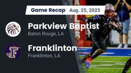 Recap: Parkview Baptist  vs. Franklinton  2023