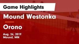 Mound Westonka  vs Orono  Game Highlights - Aug. 26, 2019