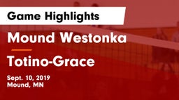 Mound Westonka  vs Totino-Grace  Game Highlights - Sept. 10, 2019