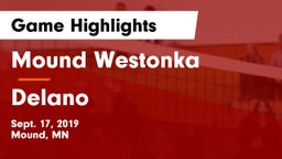 Mound Westonka  vs Delano  Game Highlights - Sept. 17, 2019