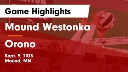Mound Westonka  vs Orono  Game Highlights - Sept. 9, 2023