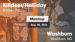 Matchup: Killdeer/Halliday vs. Washburn  2016