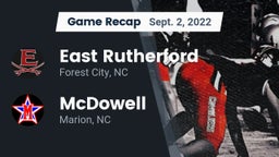 Recap: East Rutherford  vs. McDowell   2022