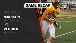 Recap: Madison  vs. Verona  2016