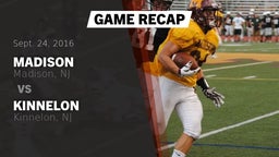 Recap: Madison  vs. Kinnelon  2016