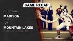 Recap: Madison  vs. Mountain Lakes  2016