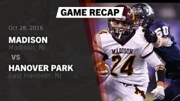 Recap: Madison  vs. Hanover Park  2016