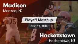 Matchup: Madison vs. Hackettstown  2016