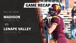 Recap: Madison  vs. Lenape Valley  2016