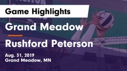 Grand Meadow  vs Rushford Peterson Game Highlights - Aug. 31, 2019
