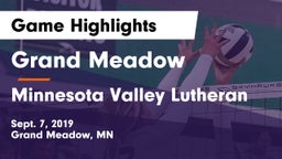 Grand Meadow  vs Minnesota Valley Lutheran Game Highlights - Sept. 7, 2019