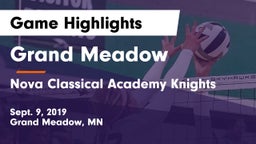 Grand Meadow  vs Nova Classical Academy Knights Game Highlights - Sept. 9, 2019