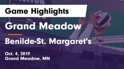 Grand Meadow  vs Benilde-St. Margaret's  Game Highlights - Oct. 4, 2019