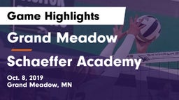 Grand Meadow  vs Schaeffer Academy Game Highlights - Oct. 8, 2019