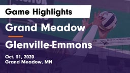 Grand Meadow  vs Glenville-Emmons Game Highlights - Oct. 31, 2020