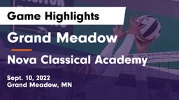 Grand Meadow  vs Nova Classical Academy Game Highlights - Sept. 10, 2022