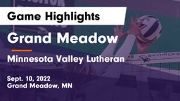 Grand Meadow  vs Minnesota Valley Lutheran  Game Highlights - Sept. 10, 2022