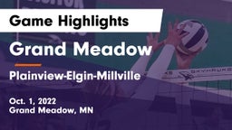Grand Meadow  vs Plainview-Elgin-Millville  Game Highlights - Oct. 1, 2022