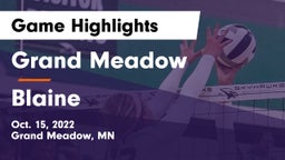 Grand Meadow  vs Blaine  Game Highlights - Oct. 15, 2022
