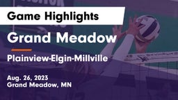 Grand Meadow  vs Plainview-Elgin-Millville  Game Highlights - Aug. 26, 2023