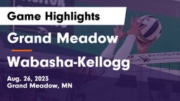 Grand Meadow  vs Wabasha-Kellogg  Game Highlights - Aug. 26, 2023