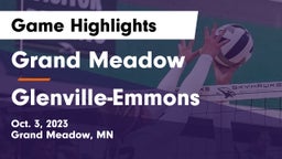 Grand Meadow  vs Glenville-Emmons Game Highlights - Oct. 3, 2023
