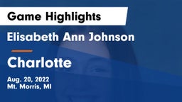 Elisabeth Ann Johnson  vs Charlotte  Game Highlights - Aug. 20, 2022