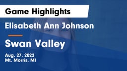 Elisabeth Ann Johnson  vs Swan Valley Game Highlights - Aug. 27, 2022