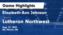 Elisabeth Ann Johnson  vs Lutheran Northwest  Game Highlights - Aug. 27, 2022