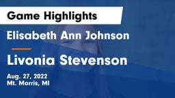 Elisabeth Ann Johnson  vs Livonia Stevenson Game Highlights - Aug. 27, 2022