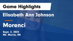 Elisabeth Ann Johnson  vs Morenci Game Highlights - Sept. 2, 2022