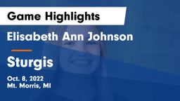 Elisabeth Ann Johnson  vs Sturgis  Game Highlights - Oct. 8, 2022