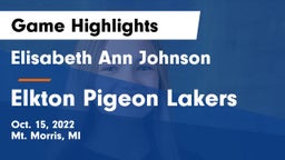 Elisabeth Ann Johnson  vs Elkton Pigeon Lakers Game Highlights - Oct. 15, 2022