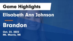 Elisabeth Ann Johnson  vs Brandon  Game Highlights - Oct. 22, 2022