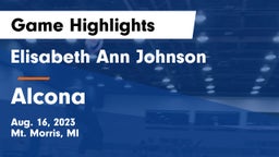 Elisabeth Ann Johnson  vs Alcona  Game Highlights - Aug. 16, 2023