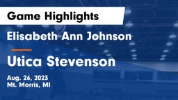 Elisabeth Ann Johnson  vs Utica Stevenson  Game Highlights - Aug. 26, 2023