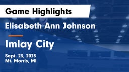 Elisabeth Ann Johnson  vs Imlay City  Game Highlights - Sept. 23, 2023