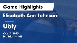 Elisabeth Ann Johnson  vs Ubly  Game Highlights - Oct. 7, 2023
