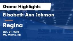 Elisabeth Ann Johnson  vs Regina Game Highlights - Oct. 21, 2023