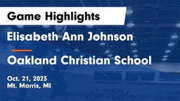 Elisabeth Ann Johnson  vs Oakland Christian School Game Highlights - Oct. 21, 2023