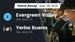 Recap: Evergreen Valley  vs. Yerba Buena  2018