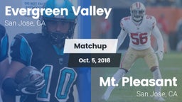 Matchup: Evergreen Valley vs. Mt. Pleasant  2018